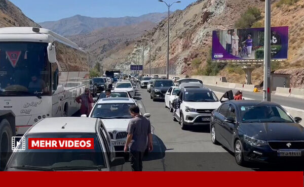 تصاویری از ترافیک فوق سنگین امروز آزادراه تهران