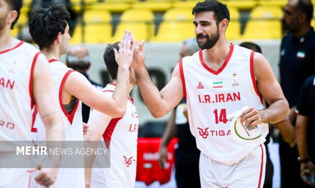 صعود تیم ملی بسکتبال به مرحله یک چهارم نهایی با غلبه بر اردن